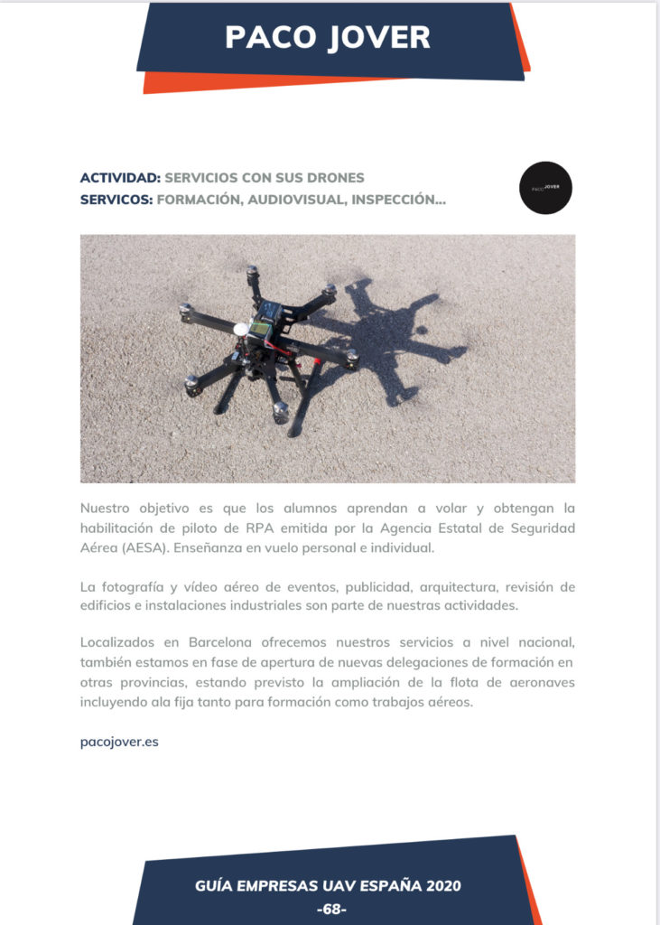 Paco Jover Drones España 2020